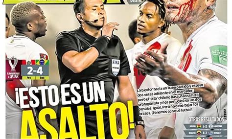 Perú vs Brasil Diarios criticaron con dureza al árbitro Julio