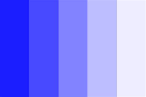 Fluorescent Royal Blue Color Palette