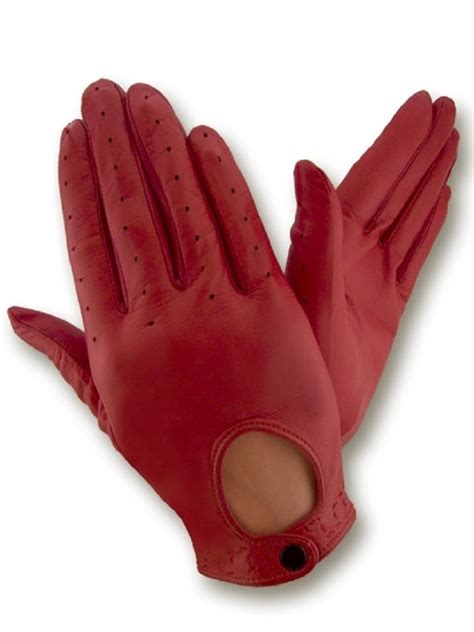 Ladies Driving Gloves Red Leather Gloves Driving Gloves Womens Etsy