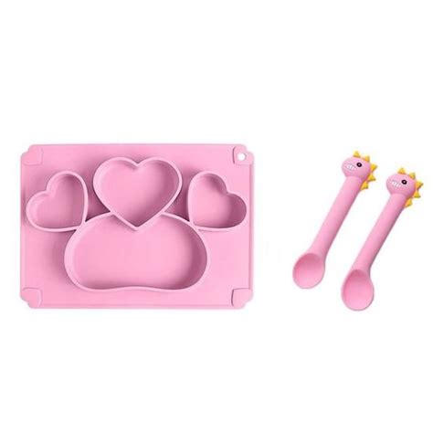 Assiette en Silicone pour enfants YWEI Set 22 Dessin animé de