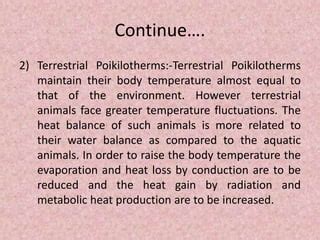 Thermoregulation PPT