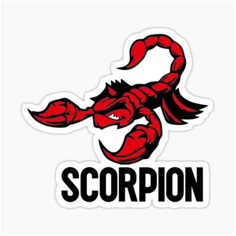 Red Scorpion Stickers Redbubble