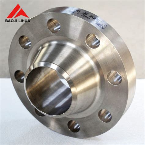 WN Gr2 Titanium Flange Welding Neck Flange DN10 DN600 RF Surface