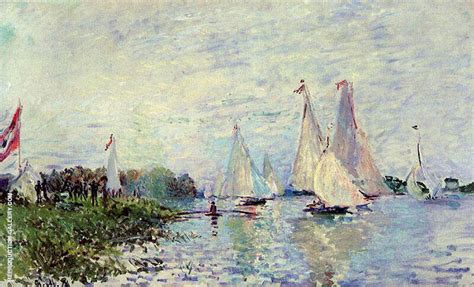 Regatta At Argenteuil 1874 By Claude Monet Oil Painting Reproduction