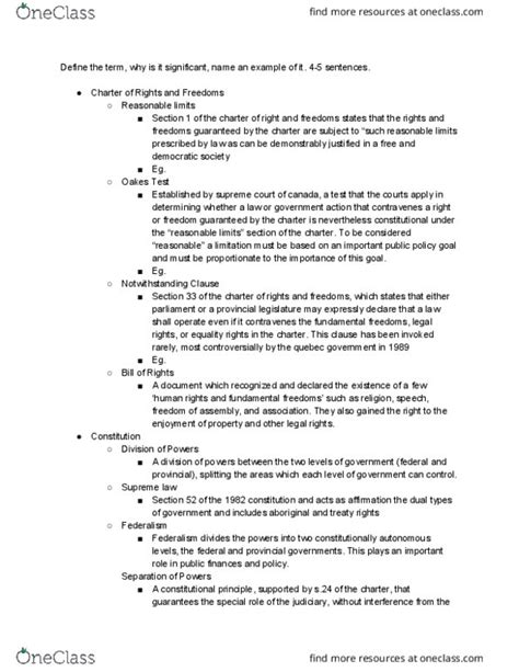 POLI 101 Lecture Notes Fall 2017 Lecture 1 Section 33 Of The