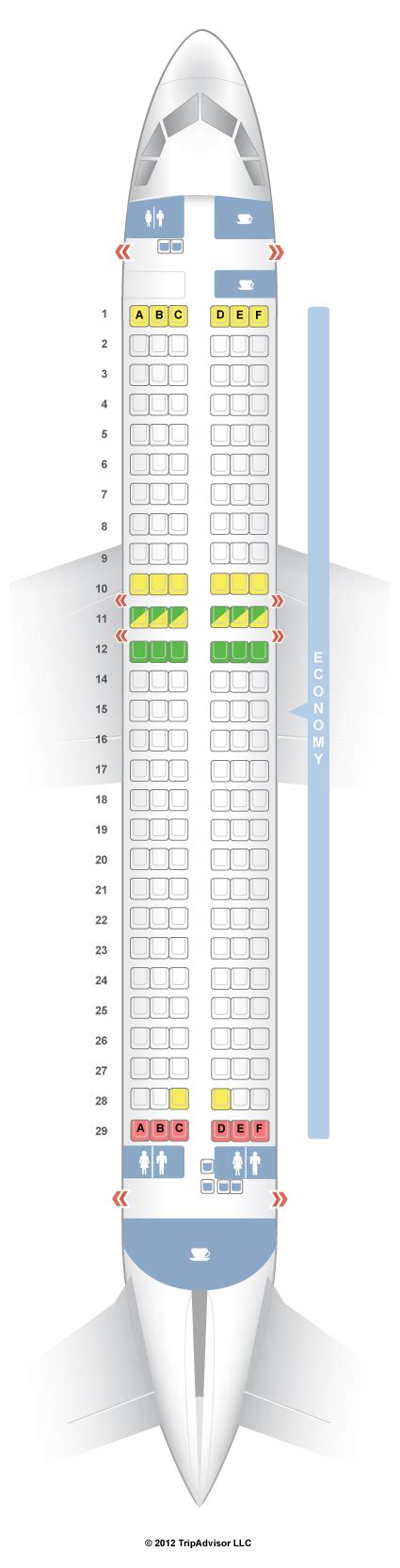 SeatGuru Seat Map Austrian Airbus A320 320