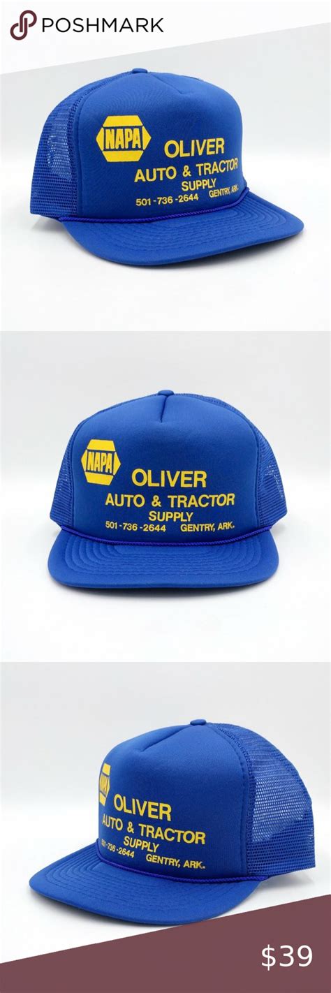 Vtg 90 Napa Oliver Auto Tractor Supply Trucker Hat Trucker Hat