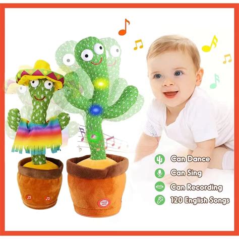 Cuctus Toys Singing Cactus Dancing Cactus Kaktus Menari Bercakap Cactus