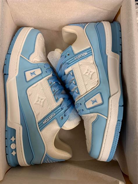 Louis Vuitton Lv Trainers Bleu Ciel Eu Uk Artofit