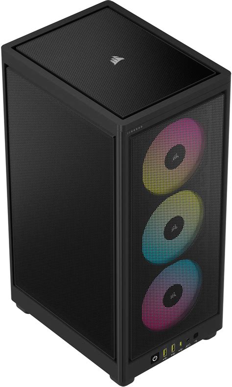 Corsair Icue 2000d Rgb Airflow Mini Itx Pc Case Black Cc 9011246 Ww Best Buy