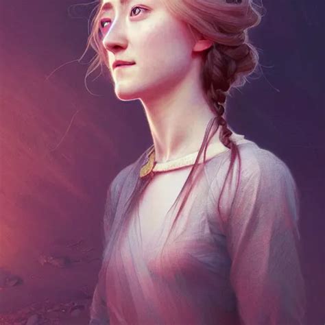 Beautiful Natural Saoirse Ronan Intricate Elegant Stable Diffusion