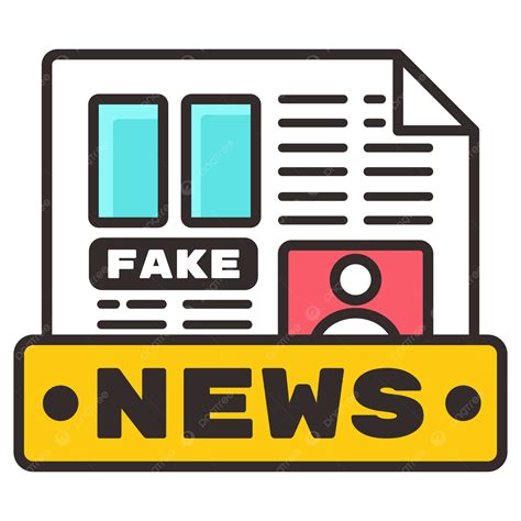 Artículo De Noticias Falsas Difusión De Información Falsa Vector PNG