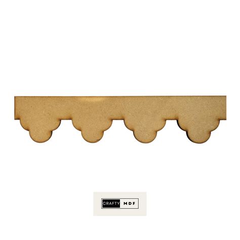 Milton Decorative Scallop Trim Edging 6mm Craftymdf