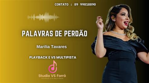 Palavras De Perd O Vers O Forr Playback E Vs Multipista Mar Lia