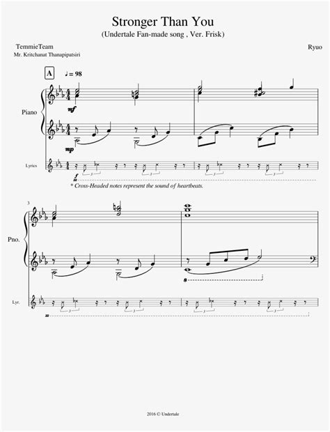 Stronger Than You Sheet Music For Piano Percussion Stronger Than You