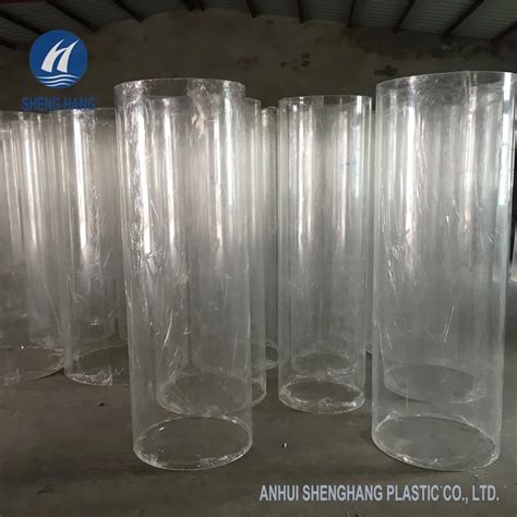 Large Diameter Plastic Plexiglass Cylinders Clear Cast Acrylic Tubes In