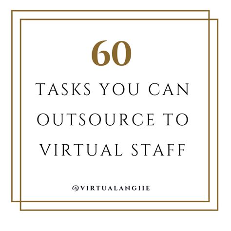 60 Tasks You Can Outsource To Virtual Staff Virtual Angiie