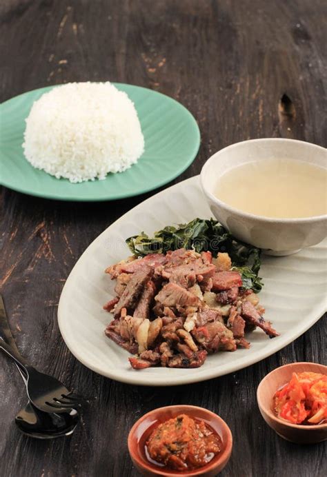 Se`i Sapi Or Beef Sei Is Indonesia Traditional Smoked Beef Served With