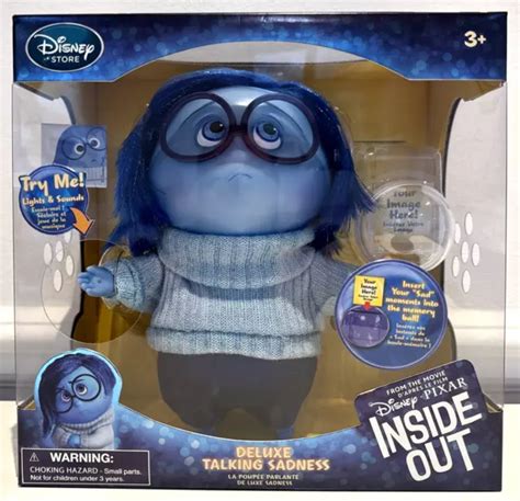 Disney Pixar Inside Out Deluxe Talking Sadness Figure Doll New In Sealed Box £34 00 Picclick Uk