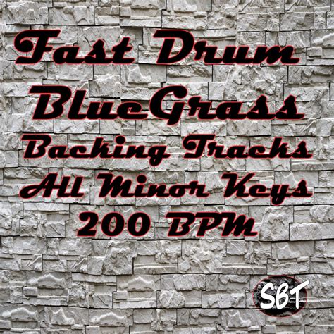 Fast Drum Bluegrass Backing Tracks All Minor Keys 200 BPM Vol 1