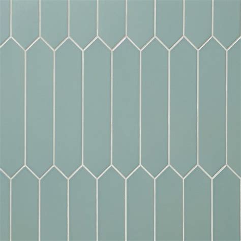 Kent Jade Green 3x12 Picket Polished Ceramic Wall Tile Ceramic Wall