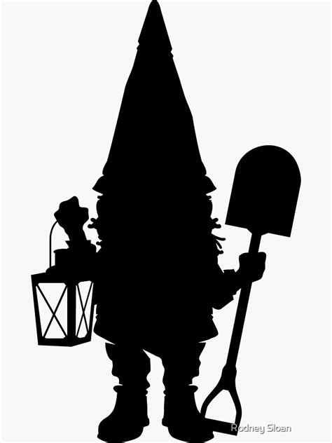 "Gnome in Silhouette " Sticker by CptPhoenix | Redbubble