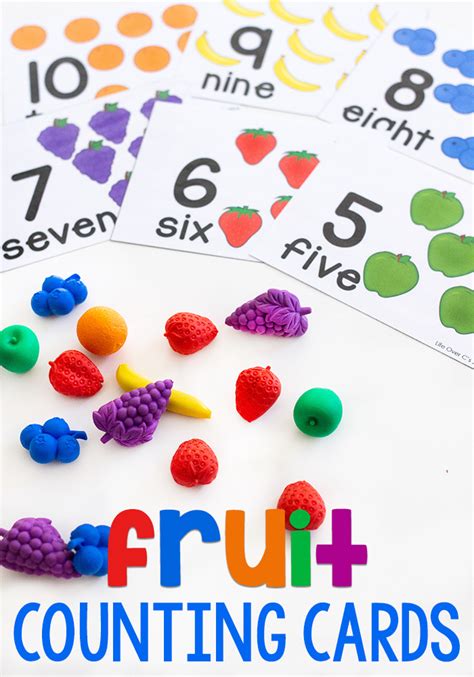 Free Printable Fruit Counting Activity For Preschool Use Fruit Math