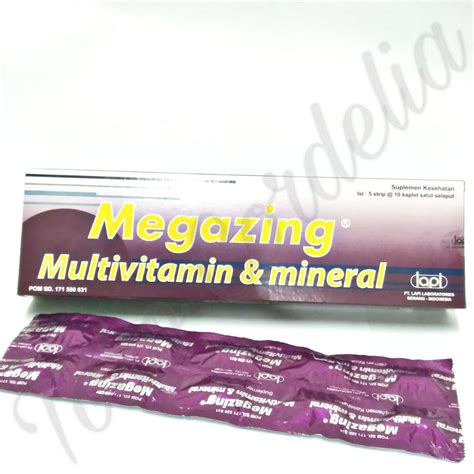 Jual Megazing Multivitamin Setara Zegavit Per Strip Isi 10 Kaplet