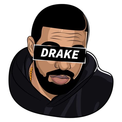 drake face band sticker - Pro Sport Stickers