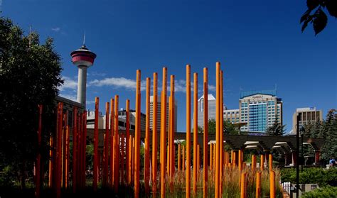 Olympic Plazza Orange Poles Calgary A Photo On Flickriver