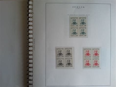 Repubblica Italiana 1972 1980 Album E Fogli Marini Con 269 Quartine