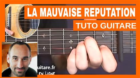 Georges Brassens La Mauvaise Réputation Tuto Guitare Youtube