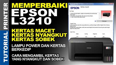 Penyebab Dan Cara Mengatasi Kertas Printer Epson L3210 Nyangkut Macet