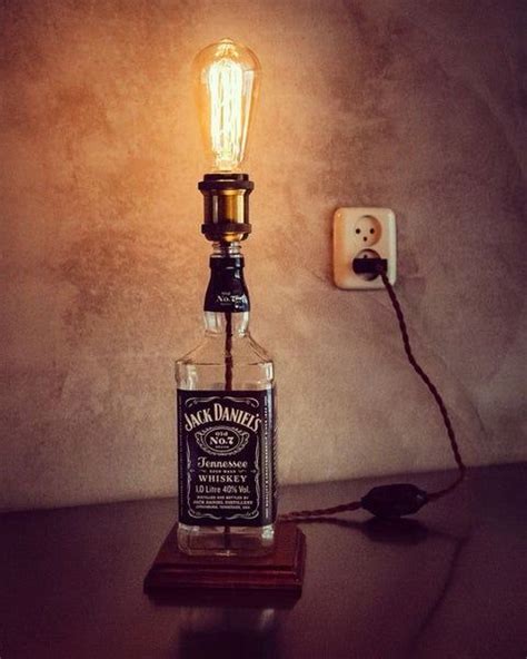 Lampe Jack Daniels Jack Daniels Bottle Whiskey Bottle Crafts Glass