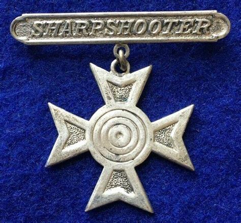 Ww2 M37 Usmc Marine Corps Sharpshooter Qualification Badge Sterling