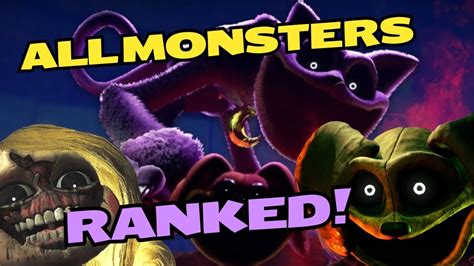 Ranking All MONSTERS In Poppy Playtime Chapter 3 YouTube