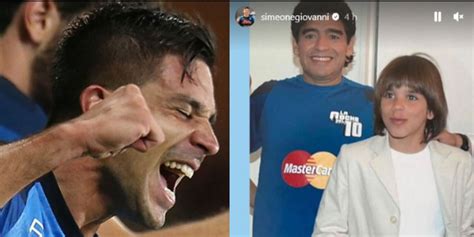 Simeone Ricorda L Incontro Con Maradona Il Post Social Da Brividi