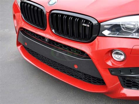 Bmw F85 X5m F86 X6m Carbon Fiber Front Bumper Trim 2015 2018