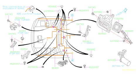 subaru Outback Wiring Harness Center Bulkhead. MAIN, Electrical, AIRBAG