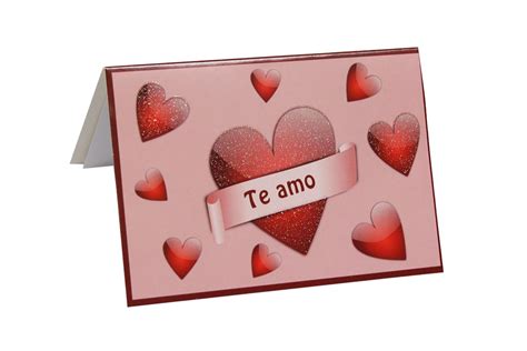 Tarjeta Amor Corazones Te Amo Buar Artesanos