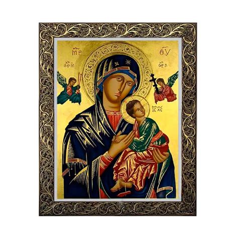 Quadro Nossa Senhora Do Perp Tuo Socorro Moldura Luxo Cm X Cm