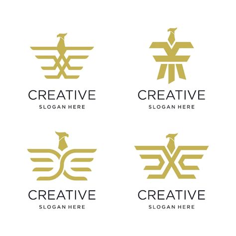 Premium Vector Set Of Eagle Logo Design Vector Collection With