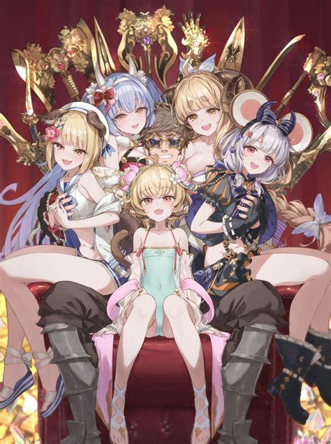 Gran Anila Vikala Andira Vajra And 5 More Granblue Fantasy Drawn