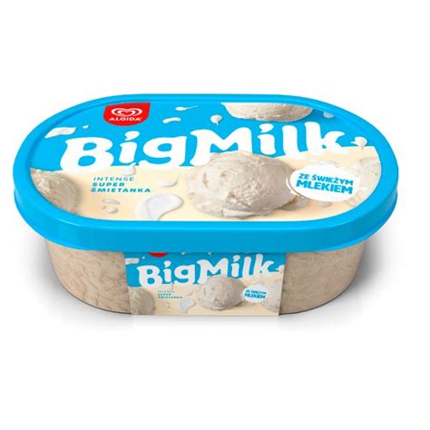 Big Milk Intense Lody super śmietanka 1000 ml 1 szt 1 000 litr Big