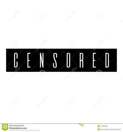 Black Censor Bar Png Black Censor Bar Censorship Stock Vector