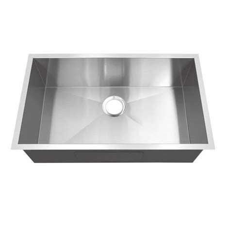 16 Gauge Stainless Steel Single Basin Undermount Kitchen Sink Rectangular Shape