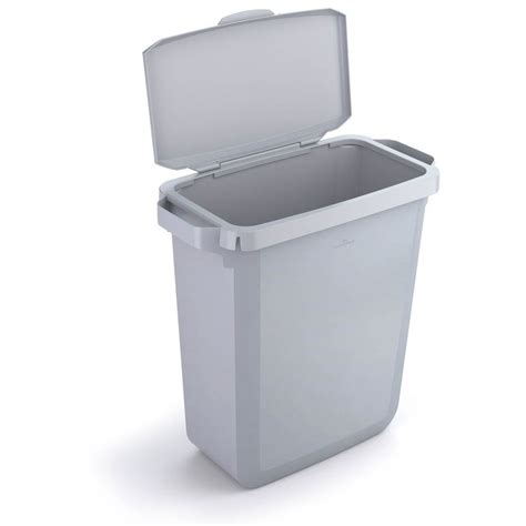 Shop Durable Durabin Plastic Waste Recycling Bin 60l Grey And Grey Hinged