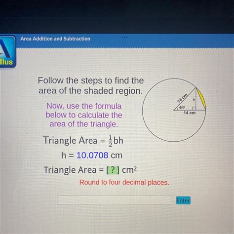 Follow The Steps To Find The Area Of The Shaded Region Now Use The