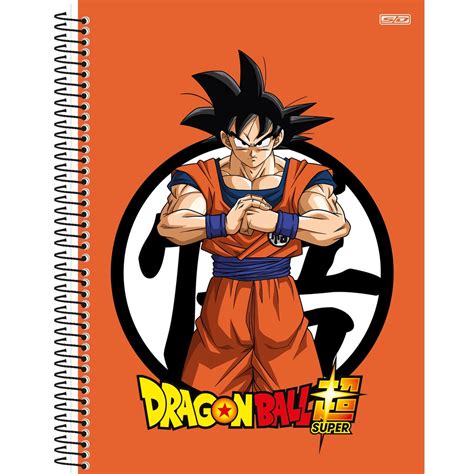 Caderno Espiral Capa Dura Universitário 10 Matérias Anime Dragon Ball