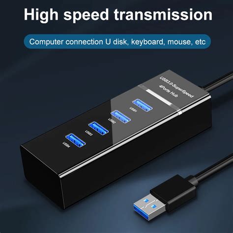 Usb Hub 3 0 Multi Usb Splitter 4 Ports 3 0 2 0 High Speed Usb